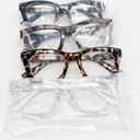 CCVOO Stylish Reading Glasses for Women, Stylish Eyeglasses, Blue Light Readers, Cheaters, 0.5