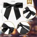 Zopeal 30 Set Champagne Tower Champagne Coupe Cocktail Glasses 5 oz with Satin Bows 3.5 Inch Plastic Margarita Espresso Martini Glasses for a Tiny Bit Older Valentine's Birthday Party (Black Bow)