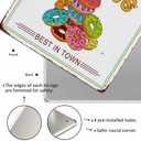 2 x Sweet And Delicious Donuts Sign Decor Iron Poster Painting Tin Sign Vintage Wall Decor For Cafe Bar Pub Home Beer Decoration Crafts (8x8 Inch)