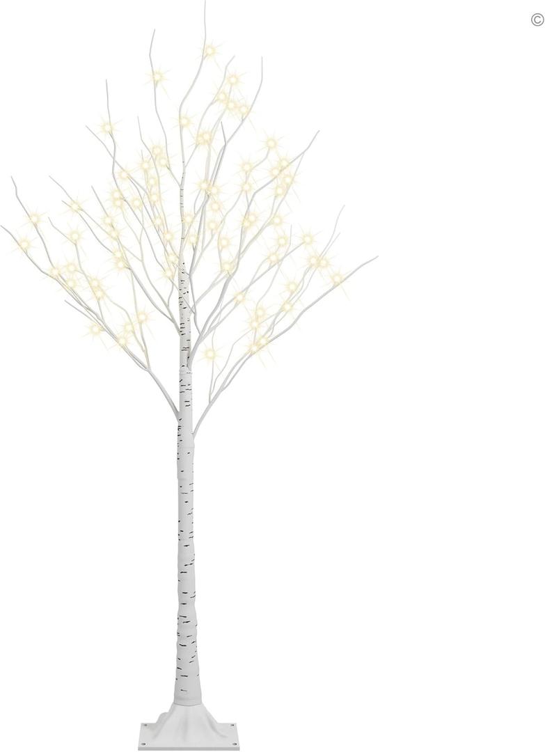 Lightshare Tall Lighted Birch Tree, Medium (6-Feet)