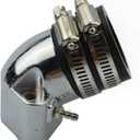 GOOFIT 4 Stroke PD24J Carburetor with Intake Manifold Pipe for GY6 125cc 150cc 152QMI 157QMJ 1P57QMJ ATV Scooter