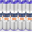 Aquaboon 5 Micron 20 x 4.5 Whole House Pleated Water Sediment Filter Replacement Water Filter Cartridge Compatible with ECP5-20BB, SPC-45-2005, 10-Pack