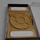 Charcuterie Board Gift Set - Bamboo Cheese Board & Serving Tray for Meat, Cheese, Crackers, Fruit - Large Wooden Charcuterie Boards for Parties - Wedding, Housewarming, Birthday Gifts for Women