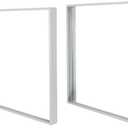 2x2 Surface Mount Kit, 24x24 Inch Aluminum Surface Mounting Bracket Kit for LED Flat Panel Light, Drop Ceiling Light -2 Pack
