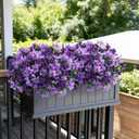 INSPRING Artificial Flowers for Outdoors Spring Decoration, 3 Bundles Faux Silk Outside Azalea Plants UV Resistant Realistic Faux Flowers for Outdoor Planters Porch Patio Garden Yard Home Decor, Mix