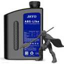 JAYO 2000G ABS Like Resin for 3D Printer, 405nm UV Curing Photopolymer Rapid 3D Resin for 2K 4K 6K 8K LCD/DLP/SLA 3D Printers, Non-Brittle & High Toughness & Low Shrinkage, 2KG Dark Grey