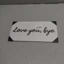 Hallway Decor for Walls - Love You Bye Wooden Sign, Love You Bye Wood Signs for Home Wall Decor, Hallway Decor, Love Signs for Home Decor 12x6 Inches
