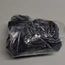 6 Pcs Soft Velvet Bar Stool Covers with Crisscross Straps (15"- 20") L x (11.8"- 15.7") W Vanity Chair Cover Square Bench Stool Cover Stretch Washable Saddle Seat Stools Slipcover, Black