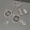 Under Bed Lights Motion Sensor, Motion Activated Bed Lighting,12V Power Adapter, Dimmable LED Strip Night Light for Bedroom,Stairs,Crib,Cabinet,Warm White -2 x 5FT -Dual Kit