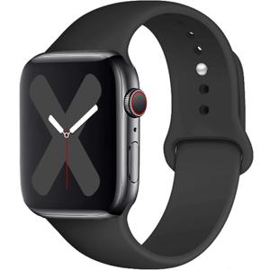 Compatible with Apple Watch Band 41mm 40mm 38mm 49mm 45mm 44mm 42mm,Soft Silicone Sport Band Replacement Strap with Classic Clasp for iWatch Series 8 7 6 5 4 3 2 1 SE