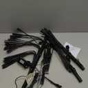 1000 PCS Hang Tag String Snap Lock Pin Loop Tie Fasteners,Wax String Hanging String Dark Gold String Hang Tag String Fastener Hook Ties Easy and Fast to Attach (4)