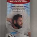 Chin Strap for Sleeping, Anti Snoring Devices Comfortable Effective Stop Snoring Solution, Snore Stopper Breathable, Anti Snore Chin Strap Adjustable Velcro, with Eye Mask, Black-GSDDS