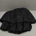 KWBCM Women's Petticoat 50s 4 Levels Hoopless Short Length Tulle Crinoline Underskirts Dress Bubble Skirt Above Knee (Medium, Black)