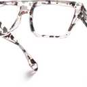 VISOONE Chunky Square Trendy Blue Light Blocking Glasses TR90 with Preppy Look for Women Men ALBA (Cheetah Tortoise)