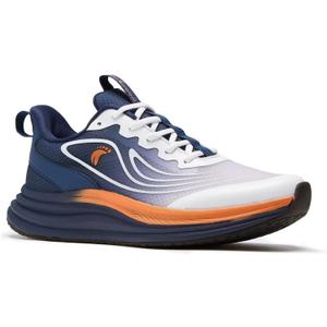 Men's Orthopedic Road Running Shoes: Plantar Fasciitis Arch Support Neuropathy Foot Heel Pain Relief Trail Sneakers, Indoor Adjustable Fit Lightweight Tennis Sneakers Dark Blue, Size 12