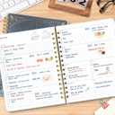 2026 Planner 8.5 x 11, Large Weekly Monthly Planners with Tabs, A4 Spiral Bound Daily Calendar 2026 Planner, 12 Month Agenda from Jan. to Dec., Flexible Cover Appointment Book(Blue Tarrow)