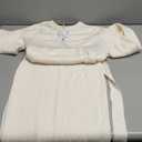 Women Midi Dress Knitted Pullovers Suits Spring Winter O-Neck Long Sleeve Knitted Pullovers Solid Knitted Dress Set (Small, Beige)