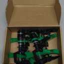 1/2 Inch Plastic Impact Sprinklers Adjustable 0 Degree to 360 Degree Pattern Plastic Sprinkler Head for Garden Watering Supplies (2 Pieces)