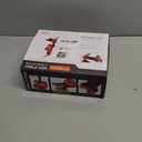 MAXMAN Clamp Bench Vise with Post Universal, Woodworking Vise, 360 Heavy Duty Cast Steel, Table Clamp Vise with Swivel Base for Workbench DIY Projects, Handcraft Creations (Orange)