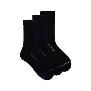 All Day Socks Crew Sports Socks 3 Pack in Bla