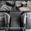 Floor Mats Cargo Mat for 2021-2025 2026 Jeep Grand Cherokee L w/Captain Chair (Only for 6-Seater w/o 2nd Row Armrest), All Weather TPE Trunk Cargo Liner Car Accessories (L | Floor Mats Set)