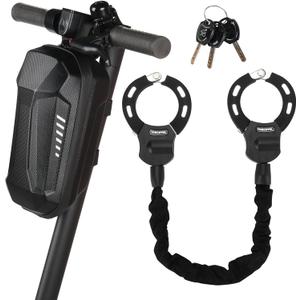 Heavy Duty Electric Scooter Lock with Scooter Bag - 6mm Anti-Theft Chain Lock, 94cm Weatherproof Security for E-Scooters, E-Bikes, Motorcycles