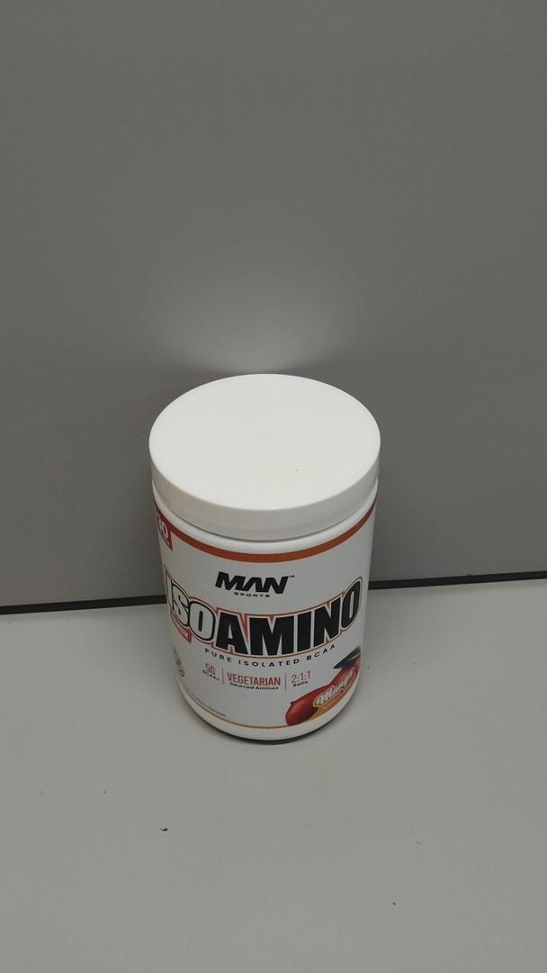 Man Sports ISOAmino Pure Isolated BCAAs  Build Lean Muscle  Branched Chain Amino Acids Powder  Keto BCAA  Accelerate Recovery  255 Grams, 30 Servings  Mango