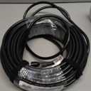 Outdoor Extension Cord Waterproof 100 FT, Black 14/3 SJTW Heavy Duty, Flexible 100% Copper 3 Prong Extension Cord for Lawn, Garage,UL Listed