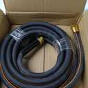 Giraffe Tools Garden Hose 25ft x 5/8'', Water Hose Heavy Duty, Flexible, Lightweight Hybrid Hose with Swivel Handle, Male to Female Fittings (Black)