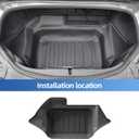 SMABEE Cargo Liner for Mazda MX-5 Miata 2016-2024 2025 2026, TPE All Weather Cargo Mat Trunk Mat for MX-5 2025 Accessories Interior Black