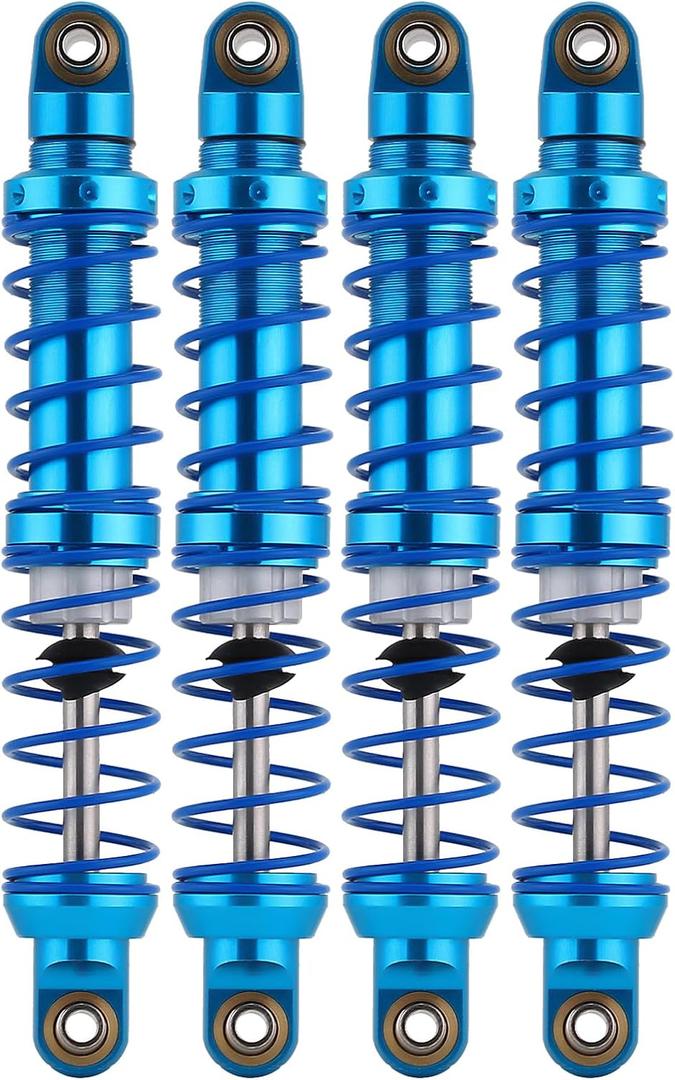 INJORA RC Shock Absorber Oil Adjustable Damper Set with Springs for 1/10 RC Truck Crawler Axial SCX10 TRX4 D90 (90mm)