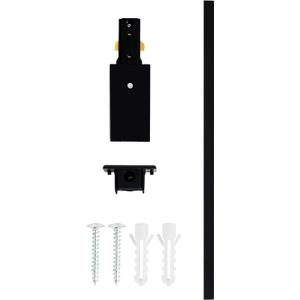 VANoopee H Track Lighting Rails Kit, 3.3FT H Type Track Rails Black with End Caps, Compatible with Single Circuit 120V H Style Track System and H Track Connector, for H LED Track Lighting Heads