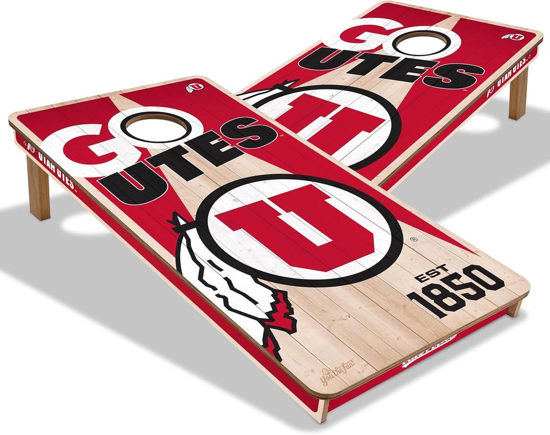 YouTheFan NCAA 2 x 4 Professional Wood Cornhole Game (Team Colors)