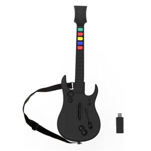 DOYO Wireless Wii Guitar Hero Controller for guitar hero and Rock Band Games, Compatible with All guitar Hero Games and Rock Band 2, Legends of Rock, Black