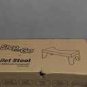 Uaniar Bamboo Toilet Stool, Wooden Squatting Potty Stool for Adults, 7 Inch Toilet Stool Squat Adult, Non-Slip Wood Poop Stool for Bathroom, Portable Toilet Foot Pooping Steps for Kids (6.7"H(1 Pack), Natural)