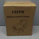 FEPPO Mattress Vacuum Cleaner, 16Kpa Bed Vacuum Cleaner with 253.7nm UV-C Light, 140F Heat, HEPA Filter & Ultrasonic, Versatile Handheld Vacuums for Bed, Sofa, Couch, Crib(Corded, 500W) (Violet grey)