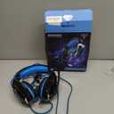 BENGOO G9000 Stereo Gaming Headset for PS4 PC Xbox One PS5 Controller, Noise Cancelling Over Ear Headphones with Mic, LED Light, 7.1 Surround Sound, Soft Memory Earmuffs for Nintendo Xbox Series X|S (Blue)