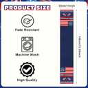 2 x 4th of July Table Runner, 250th Anniversary USA Table Runner, Patriotic American Flag Table Memorial Day Party Decor for Kitchen Dining, 72 x 13 Inch (2#)
