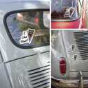 2 x (3PCS) Raccoon Peeking Around Wall Sticker  I Saw That Funny Meme Vinyl Decal, Waterproof for Car, Laptop, Wall, Window, Bumper, Phone and More - 5 Inch