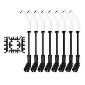 FILTERUP 8pcs Ls Spark Plug Wire Set, 9070C Ceramic Spark Plug Wire with Extreme 9000 Ceramic Boot Compatible with LS Terminals LS3 LS4 LS7 LT Engines