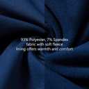 BASSDASH Fleece Neck Gaiter with Nose Hole Winter Face Mask for Men Women Windproof Scarf for Fishing Hunting Skiing (Navy Blue)