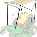 Lawn Mover Canopy For Cub Cadet, Zero Turn Mower Cover with Heavy-Duty Waterproof Fabric UV Protection Universal Fit for Lawn Mowers Brand John Deere Bad Boy Toro Gravely, Bimini Top Straps Attachment