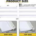 DoubleFill 10 x 10 ft Garage Door Brush Seal Kit, 3 Inch Roll up Door Seal with Aluminum Track, Heavy Duty Nylon Brush for Commercial Doors, Warehouse Barn, Energy Saving, Pest Proof, White