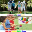 （24pcs） Outdoor Sports, Potato Bag Race Bag, Egg Spoon Relay Race, Three-Legged Race Belt, Birthday Parties, School Days, Family reunions, Outdoor fairs, lawns, Easter, Autumn Festival Game Supplies.