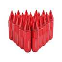 JDMSPEED New Red 20PCS M12X1.5 Cap Spiked Extended Tuner 60mm Aluminum Wheels Rims Lug Nuts