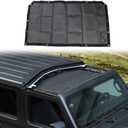 JeCar JL Sunshade Mesh Bikini Top Roof Sun Shade Exterior Accessories Compatible with Jeep Wrangler 2018-2023 JL JLU & 2020-2023 Gladiator JT, Black