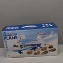 Transport Cargo Airplane, Large Theme Airplane Toy Set, Educational Toy Vehicle Play Set with Smoke Sound and Light, Fricton Powered Plane with Mini Cars and Men, Birthday Gift for Boys and Girls