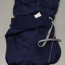 Scrubs for Women Set - Cool Stretch Scrub Top & Jogger Pants with 11 Pockets Breathable Nursing Uniform Scrub Suit (Small, Navy Blue)