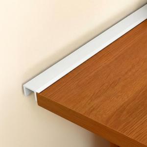 Fullhawl 1 Pcs White Desk to Wall Gap Filler PVC Plastic Office Desk Attachment Long and Wide Gap Filler Eliminates Wall Gaps Easy Installation and Fits Most Desks, 48inches