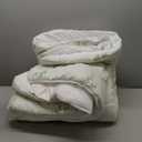 Ultra Soft Queen Size Mattress Topper - Viscose Made from Bamboo Pillow Top Mattress Pad for Back Pain Relief - Naturally Cooling for Hot Sleepers, Green